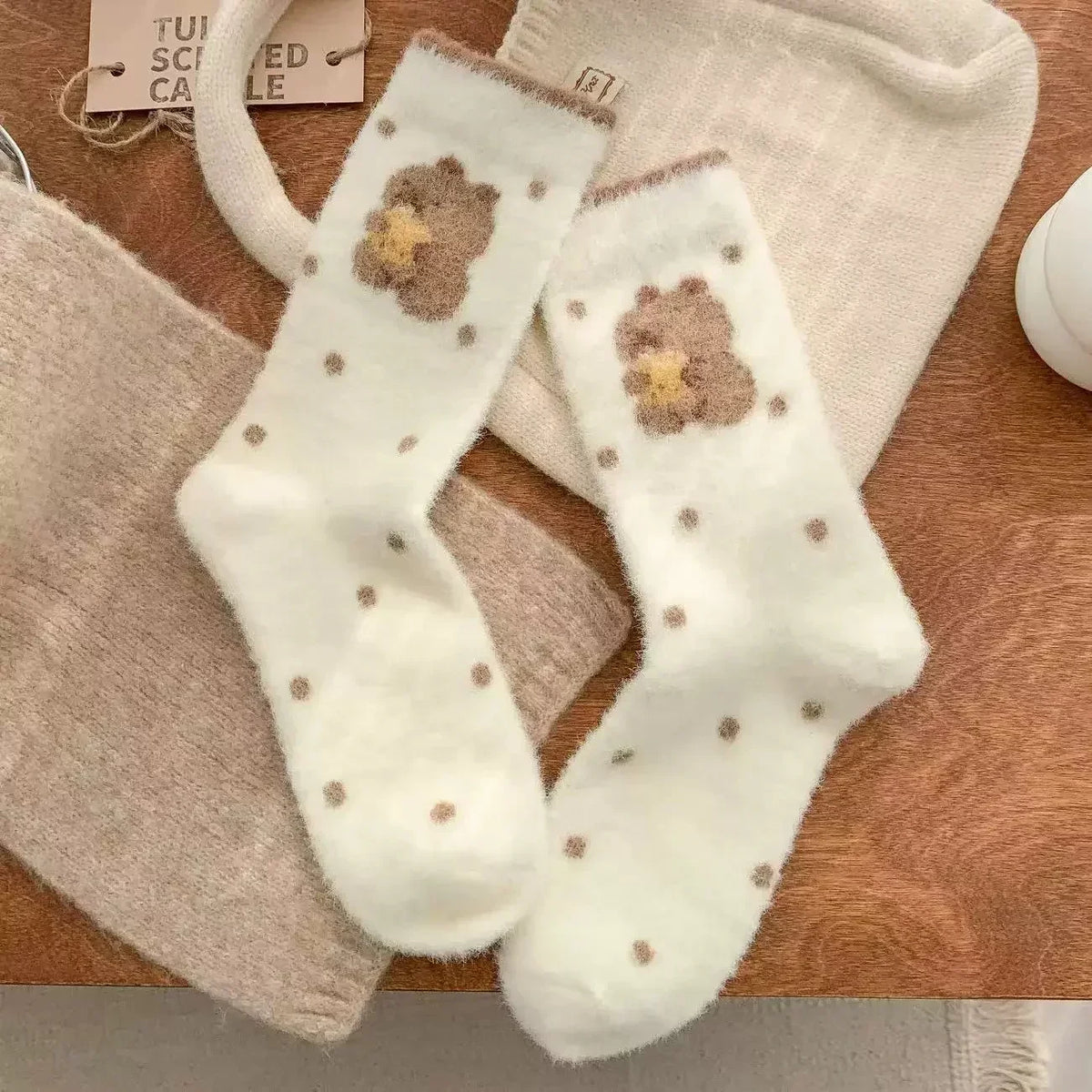 Calcetines Peluditos Osito