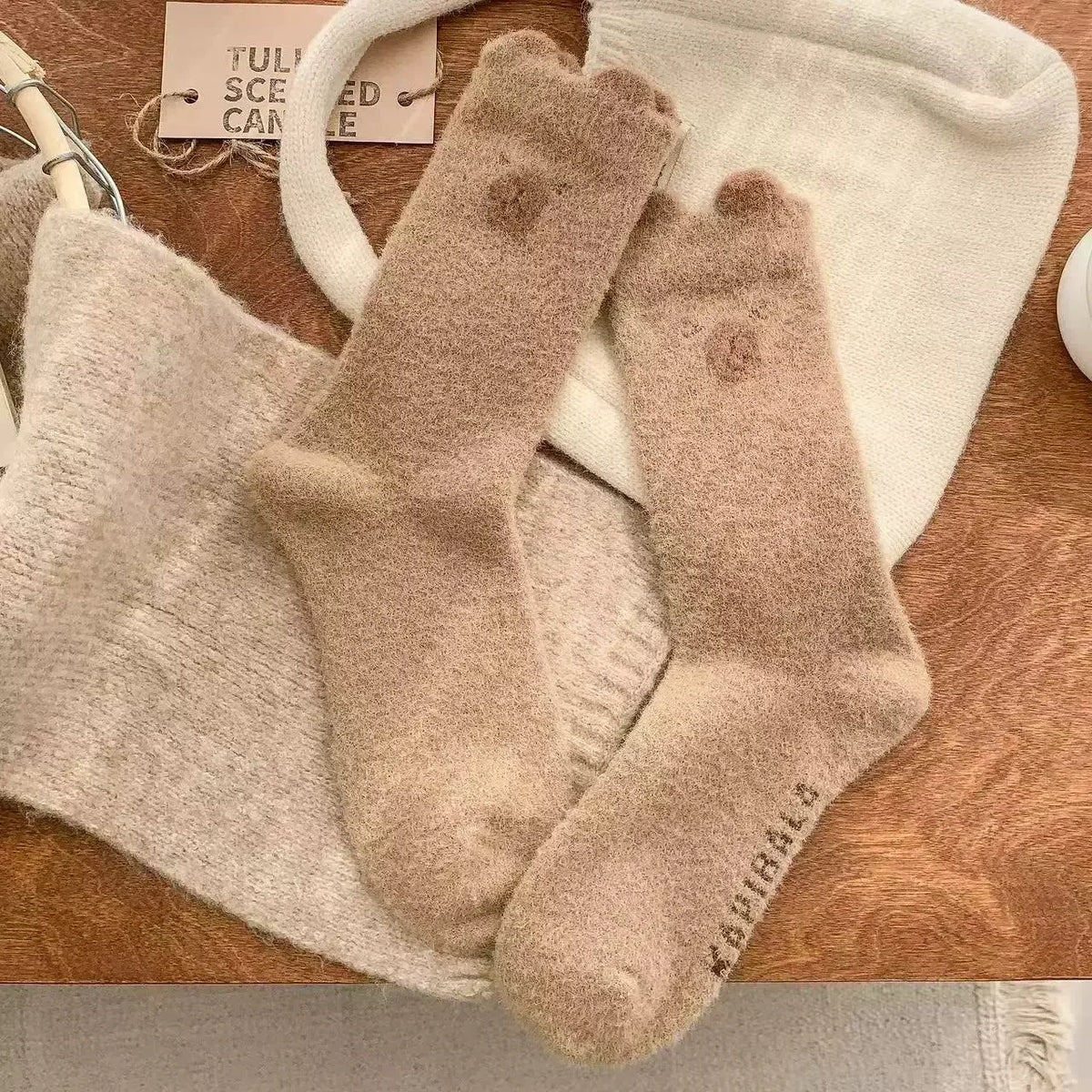 Calcetines Peluditos Osito
