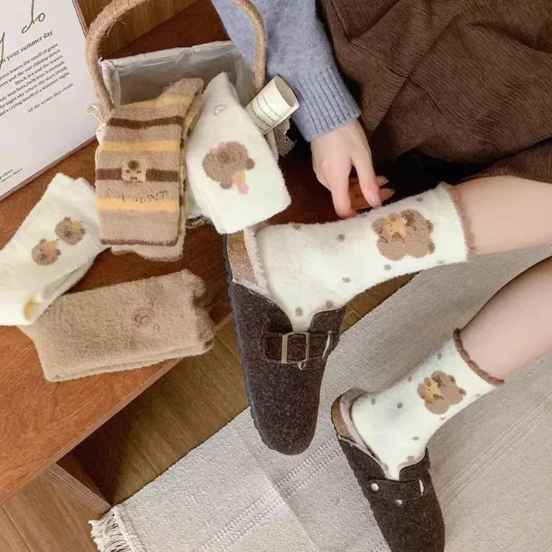 Calcetines Peluditos Osito