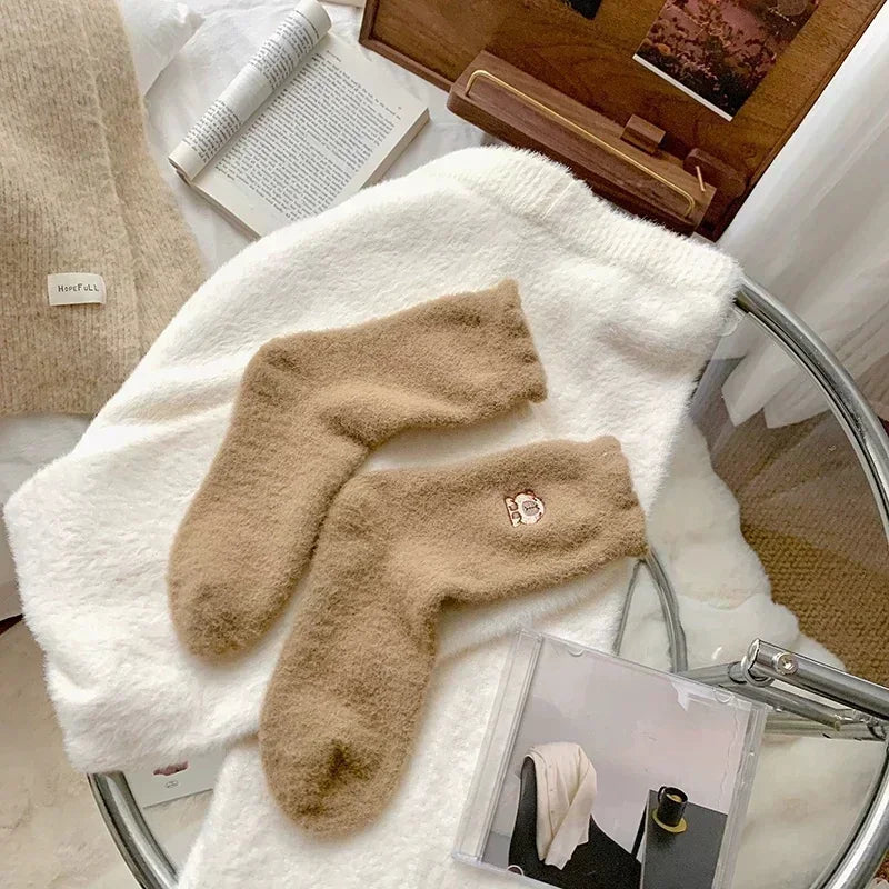 Calcetines Peluditos Osito