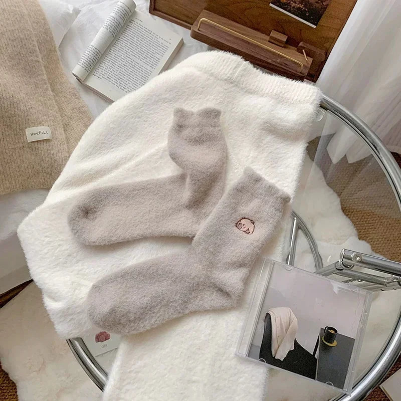 Calcetines Peluditos Osito